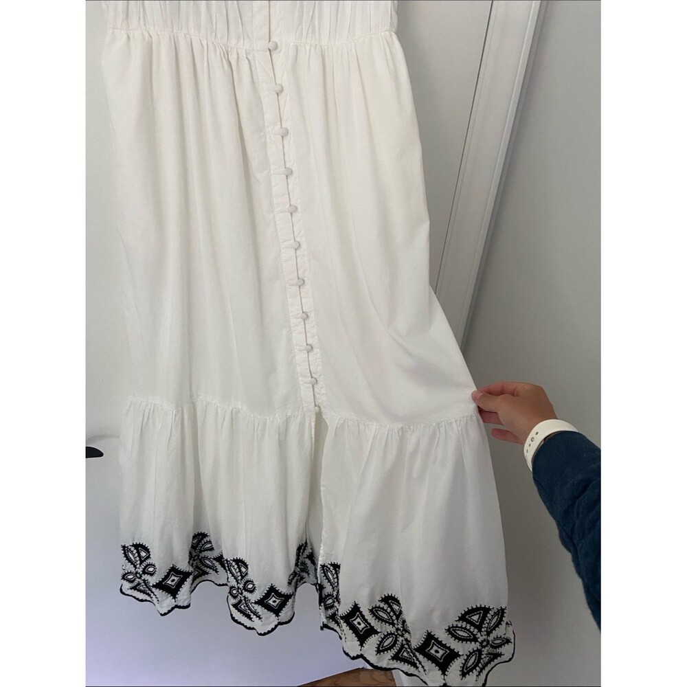 Anthropologie Peregrine Embroidered Smocked Maxi Dress - Picture 6 of 16